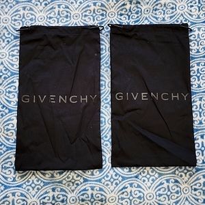 Givenchy Black Dust Bags NEW